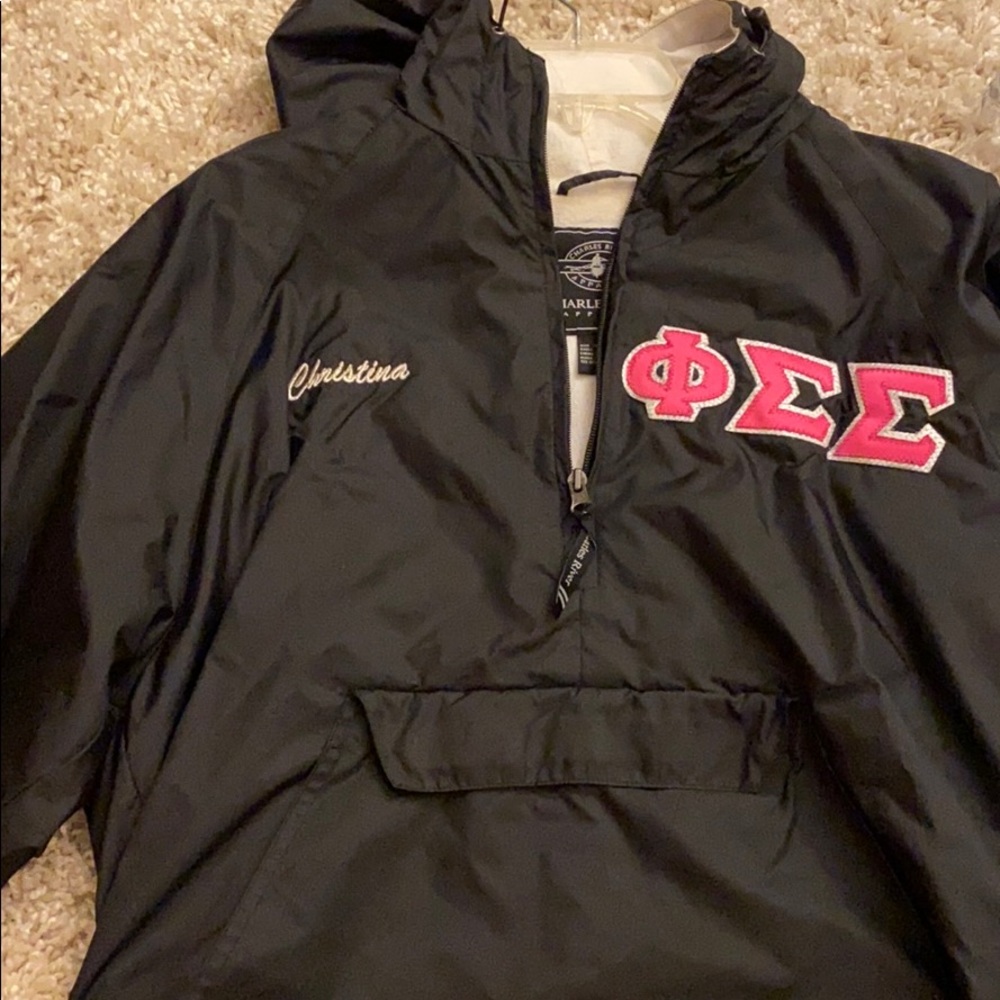 Sorority rain jacket (phi sigma sigma)